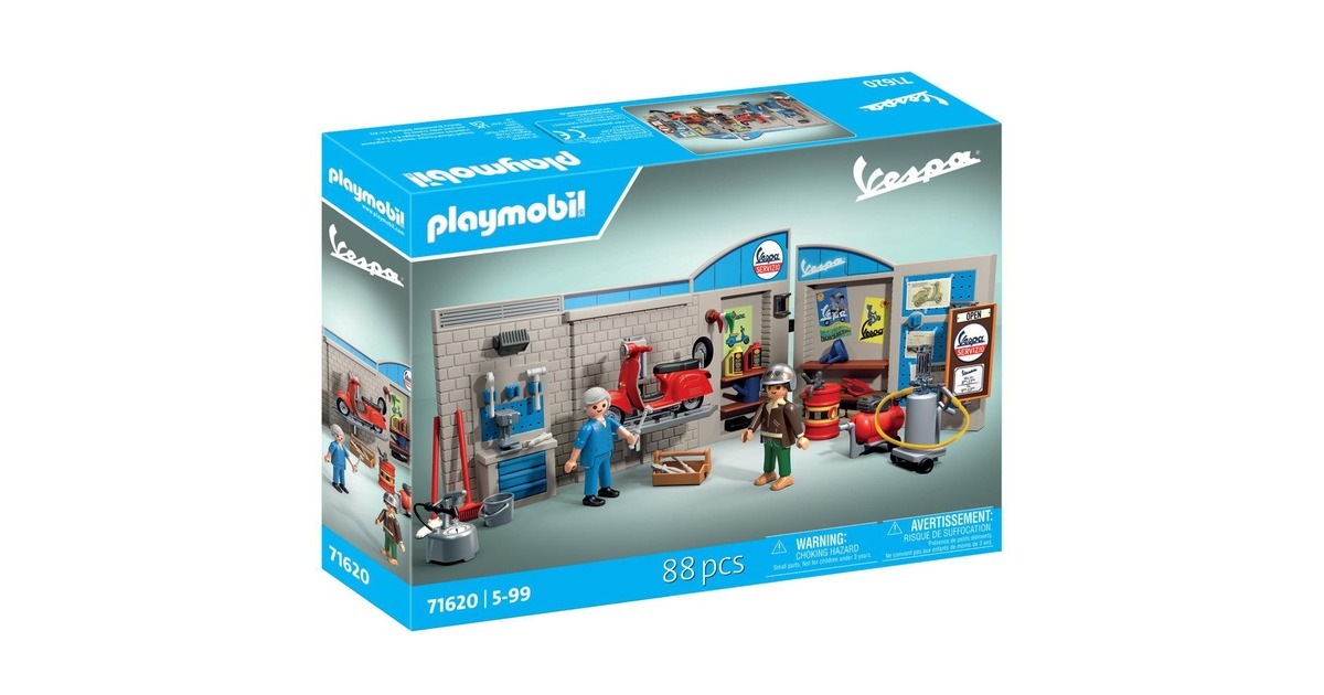 PLAYMOBILVespa - 60s Werkplaats met Vespa Constructiespeelgoed  (71620)