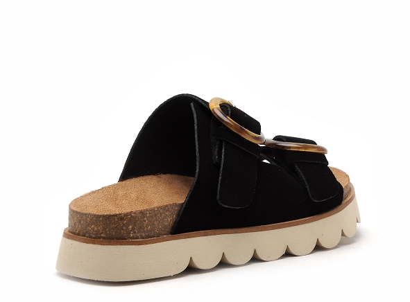 No name mules et sabots plats femme sandy slap noir
