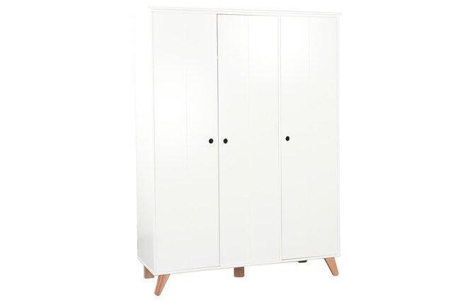 Kleiderschrank TIPI 141 x 190 x 50 cm weiß