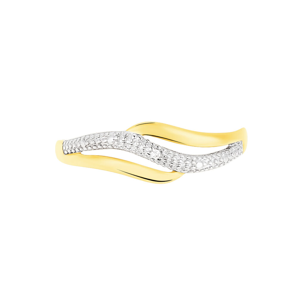 Bague Smeralda Or Bicolore Diamant