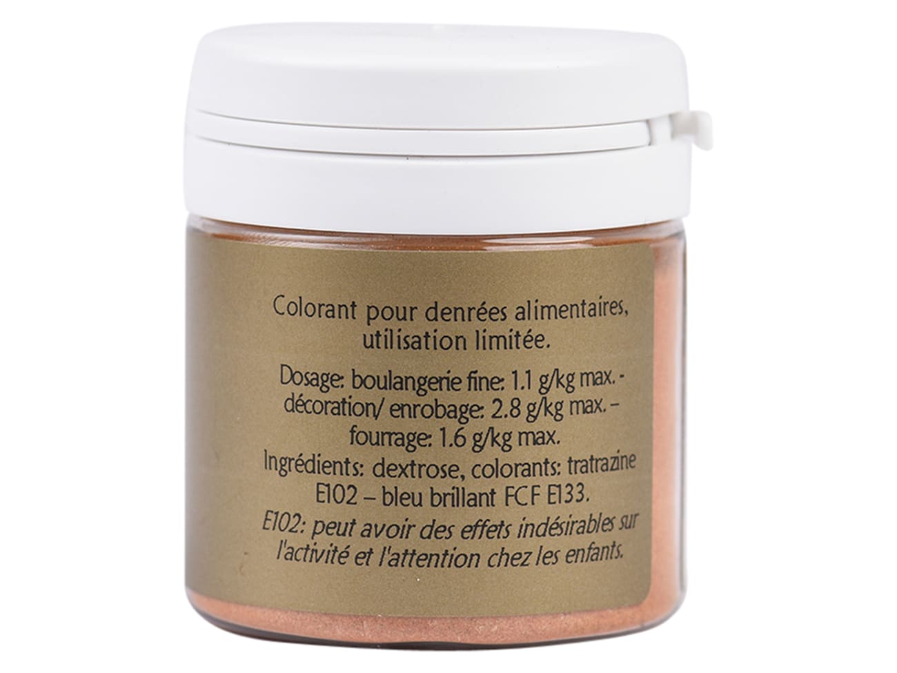 Colorant alimentaire en poudre vert pistache - hydrosoluble - 25 g - Selectarôme