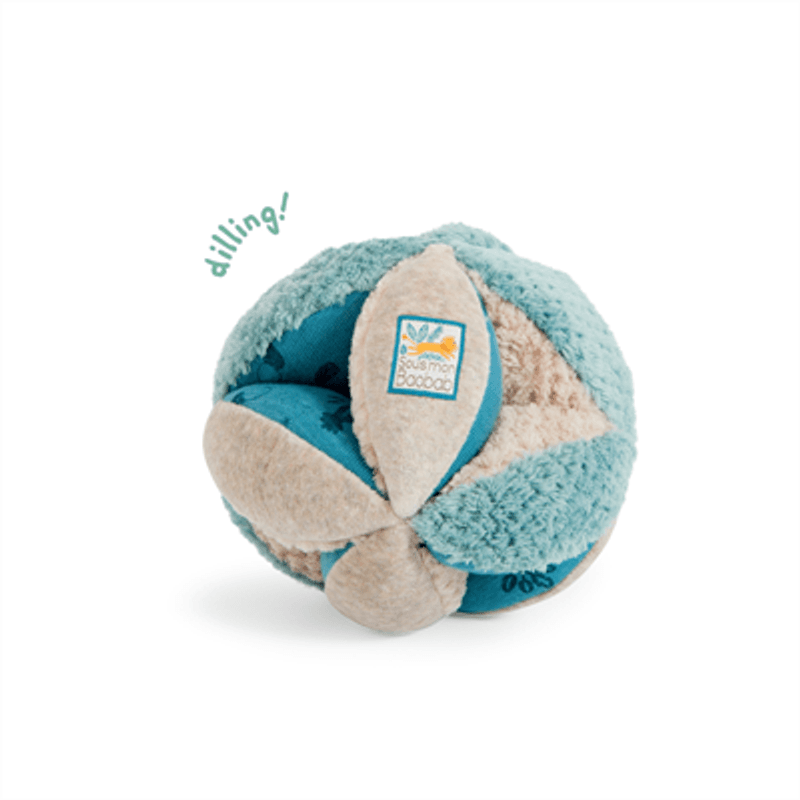 Moulin Roty Ball med ulike teksturer, Blå