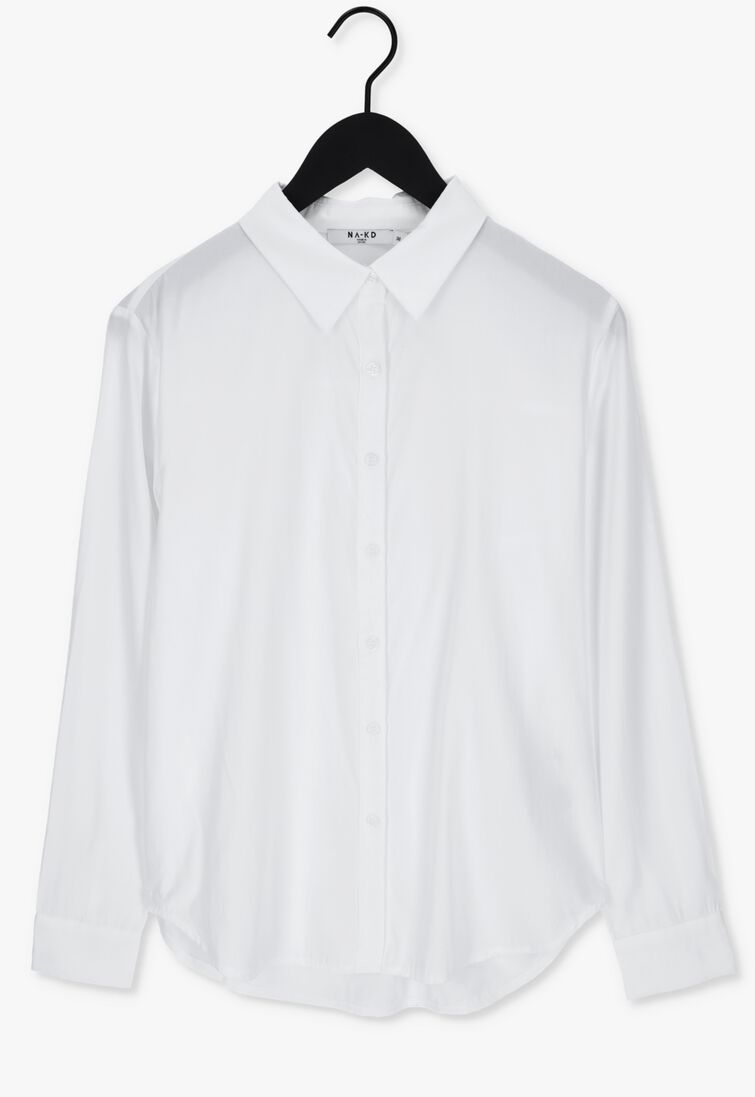 NA-KD ecru na-kd blouse sheer basic shirt