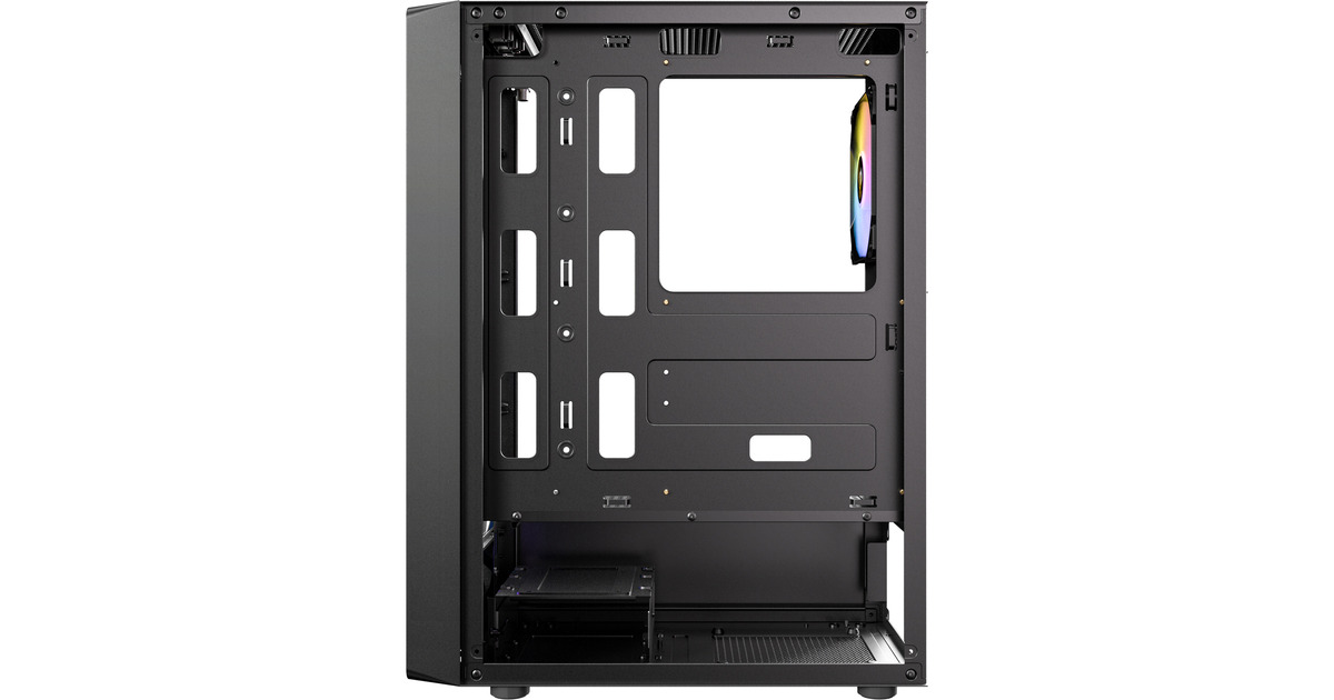 AntecAX26 RGB Elite midi tower behuizing  (Zwart | 3x USB-A | Tempered Glass)