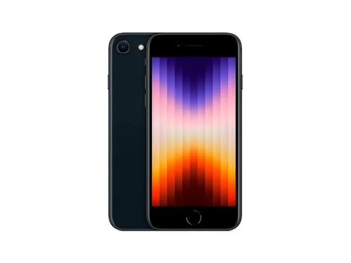 Apple iPhone SE (2022) 128GB Midnight Grade A i meget god stand - Refurbished