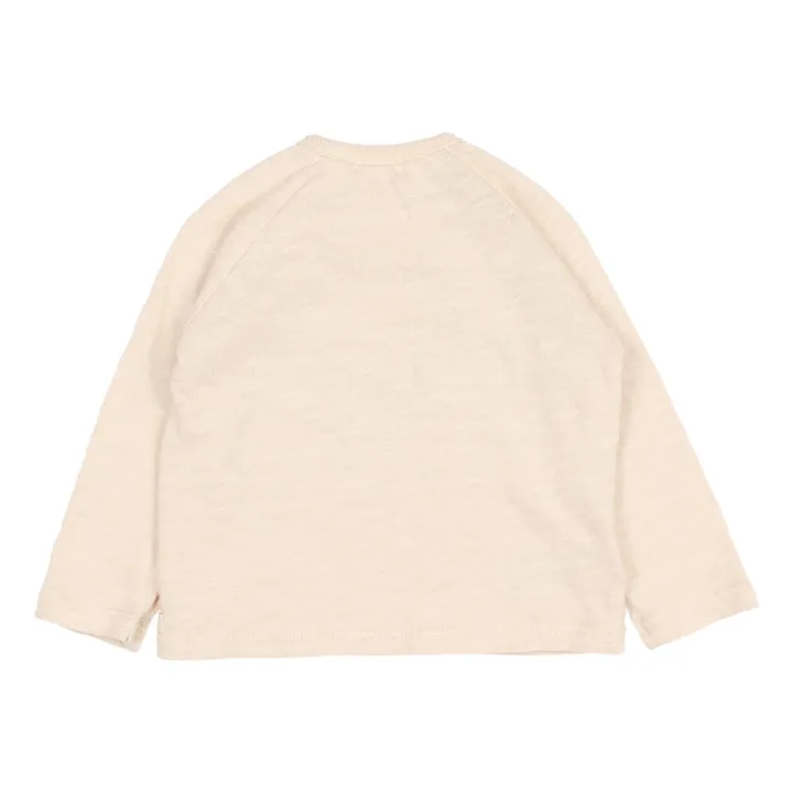 Búho T-Shirt Coton Bio Flammé Lune | Ecru