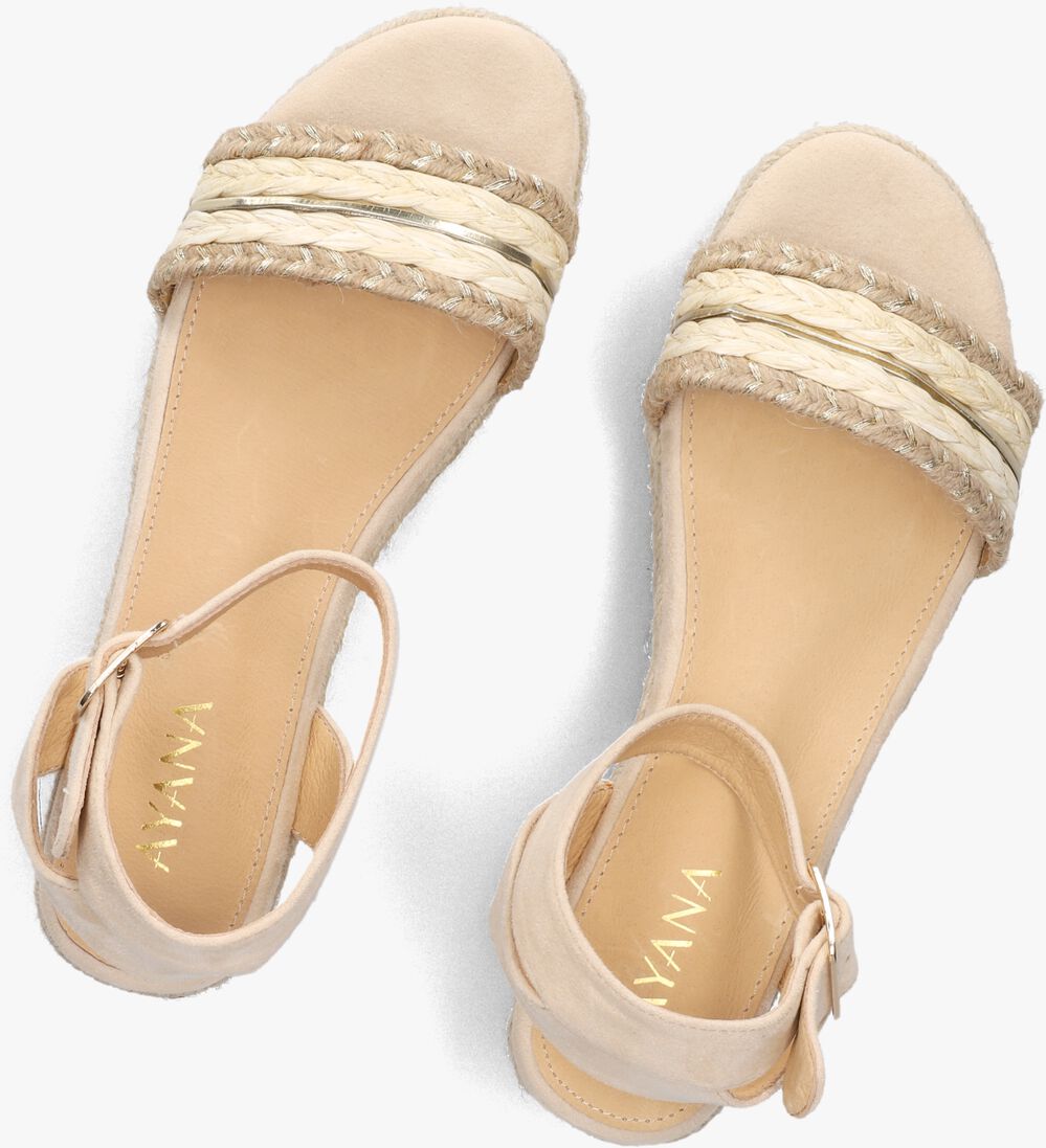 beige ayana sandalen met hak 0047