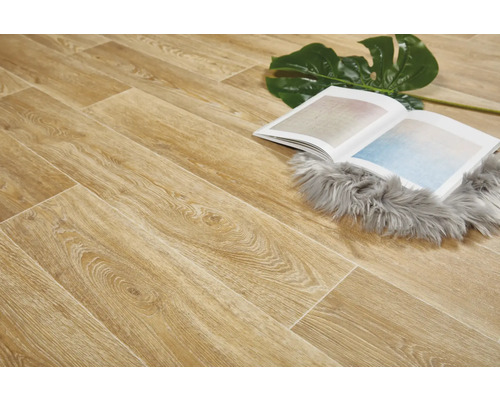 Reuze PVC vloer, houtplankenlook, licht beuken, FB532, 300 cm (per meter verkocht)