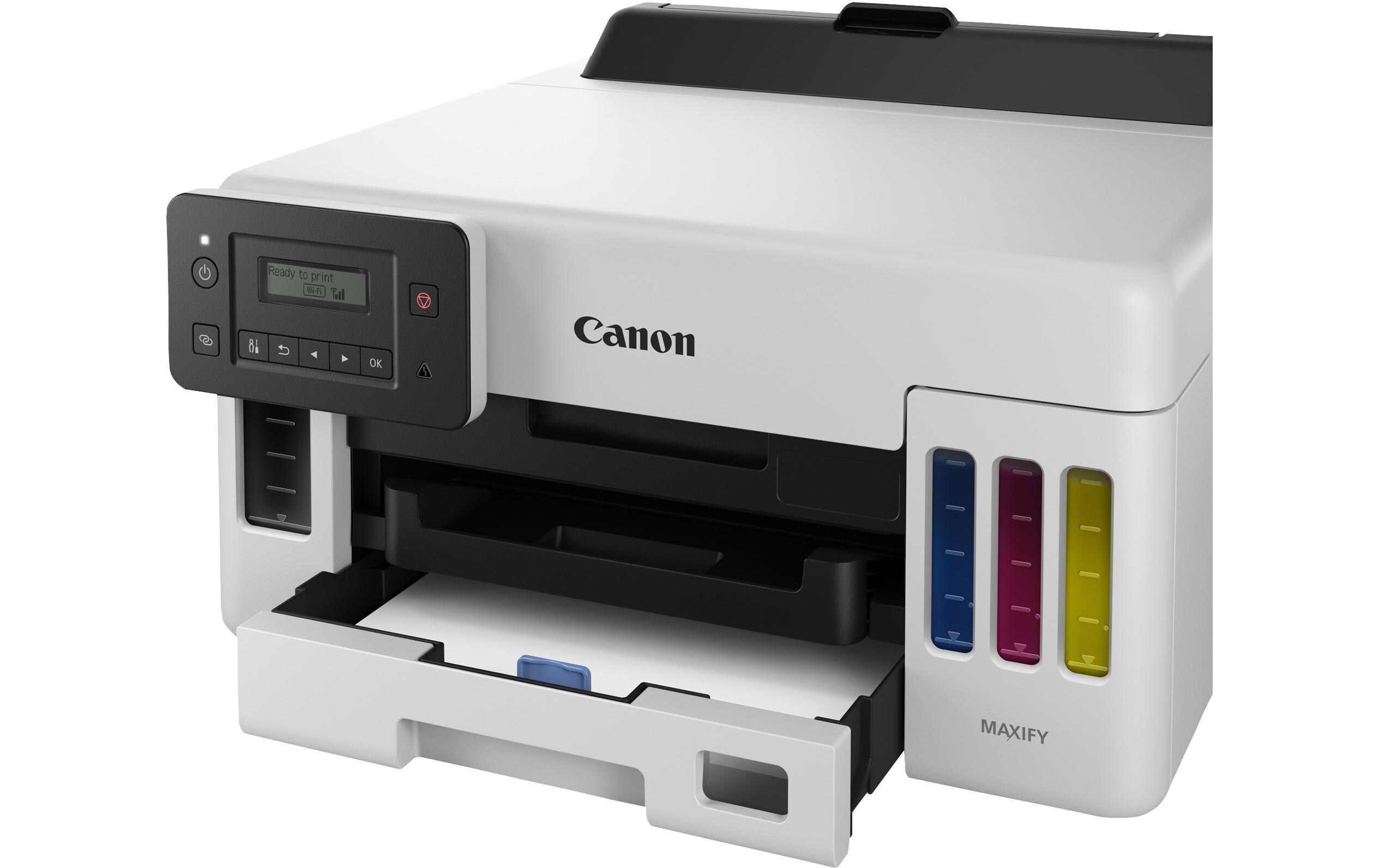 Drucker MAXIFY GX5050<br>MegaTank Drucker mit nachfüllbaren Tintentanks mit hoher Reichweite für den hochproduktiven Druck von Geschäftsdokumenten