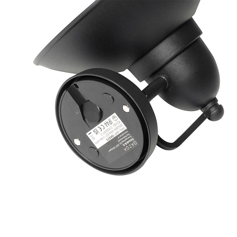 Moderne buiten wandlamp zwart IP44 - Marcel