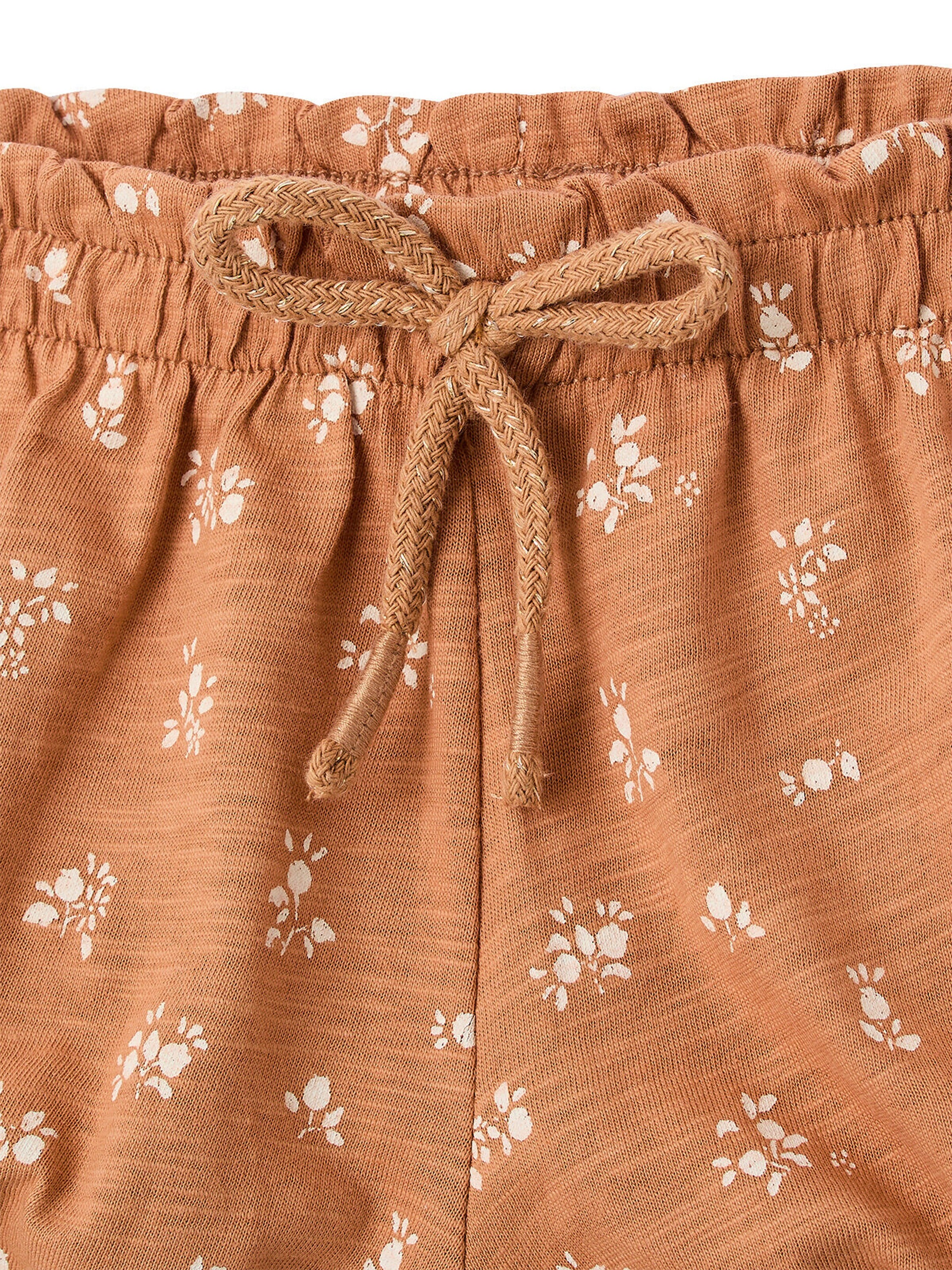 Vertbaudet Jersey-Shorts für Mädchen Baby karamell