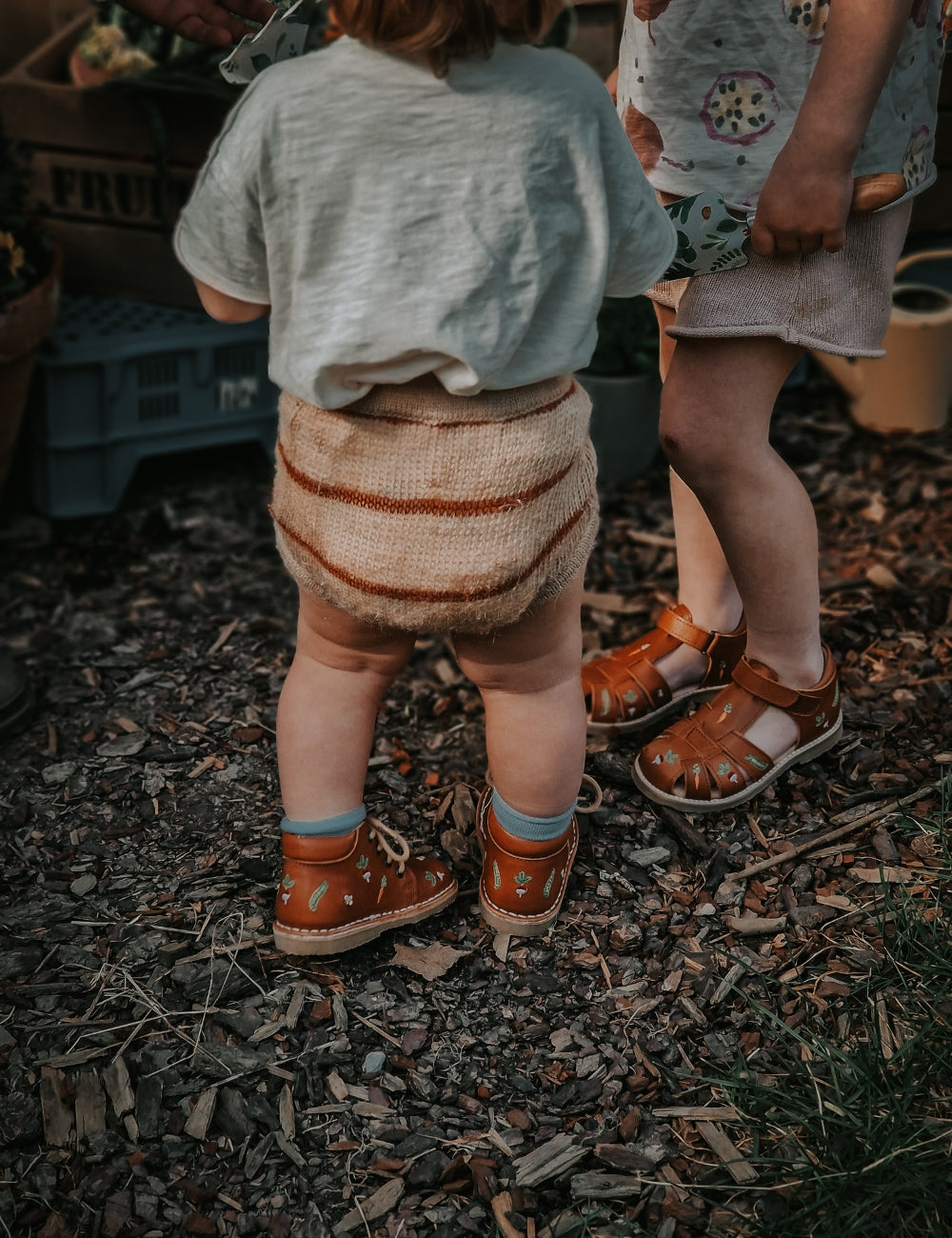 Veggie Classic Sandal - Cognac