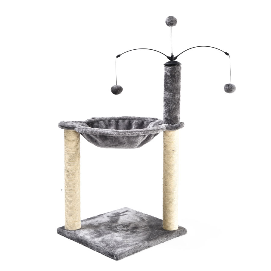 Arranhador para gatos WUAPU 11x1 cinza 110x40x163