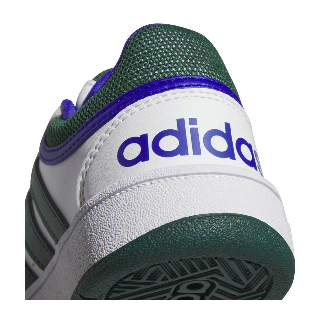 adidas Hoops 3.0 sneakers wit/groen/kobaltblauw
