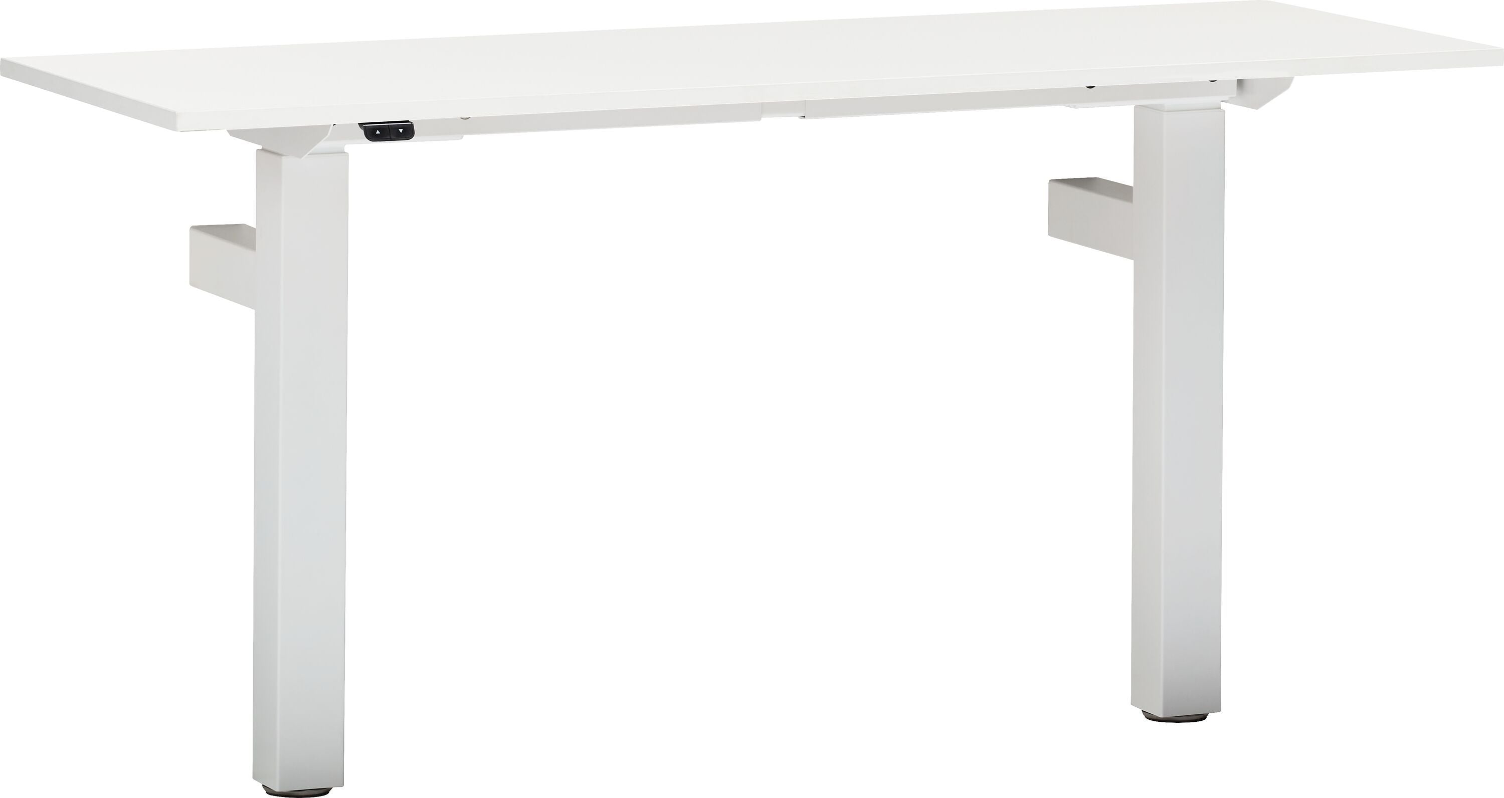 FLEXCUBE Wandtisch höhenverstellbar - Weiss / B: 140.0 cm x T: 50.0 cm x H: 67.5 cm