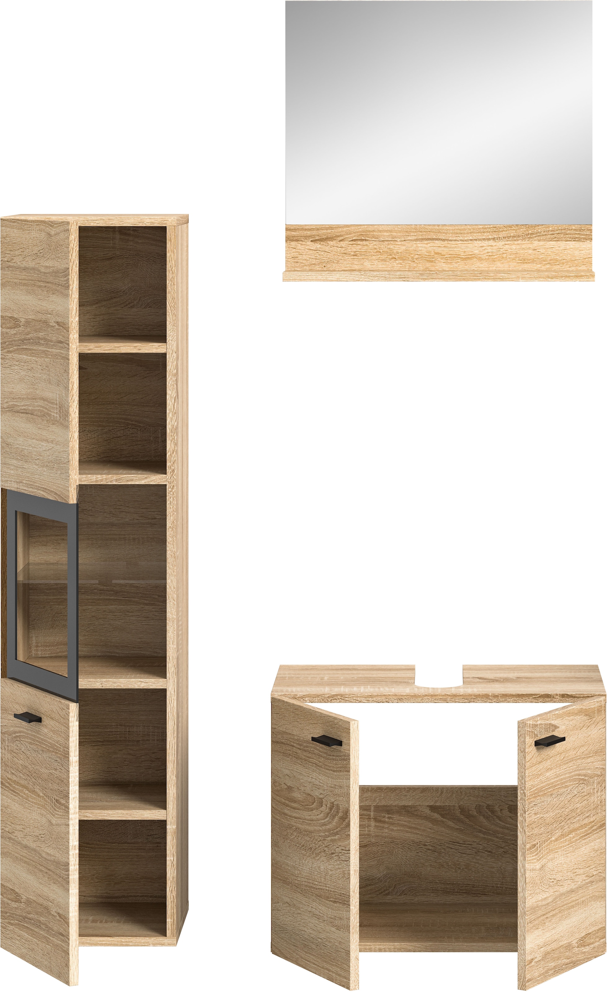 welltime Badmöbel-Set »Tampa, Breite 102cm, 3-teilig« 3 Stk. tlg.