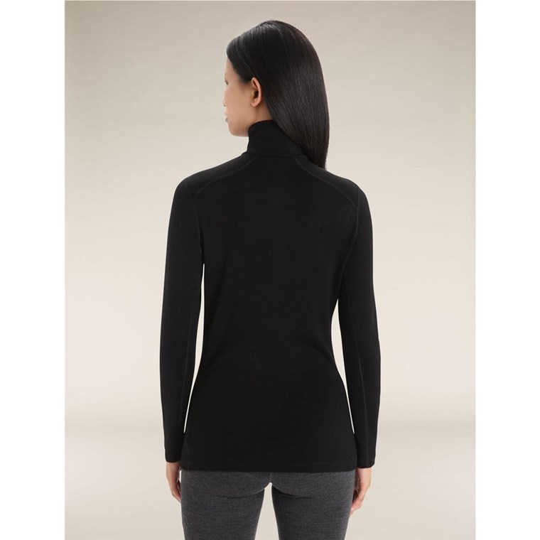 Icebreaker W 260 Tech LS Half Zip Black