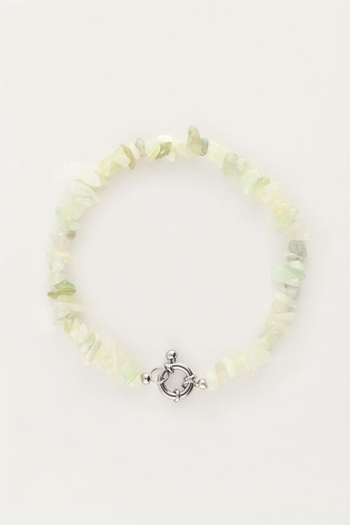 Ocean armband met mintgroene steentjes