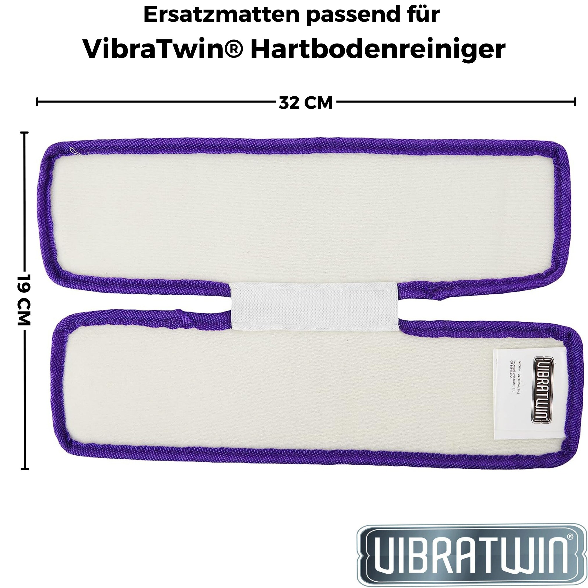 Vibratwin® Ersatzmatten Reinigungs- und Polierset für Holzböden Vibratwin Ersatzpad