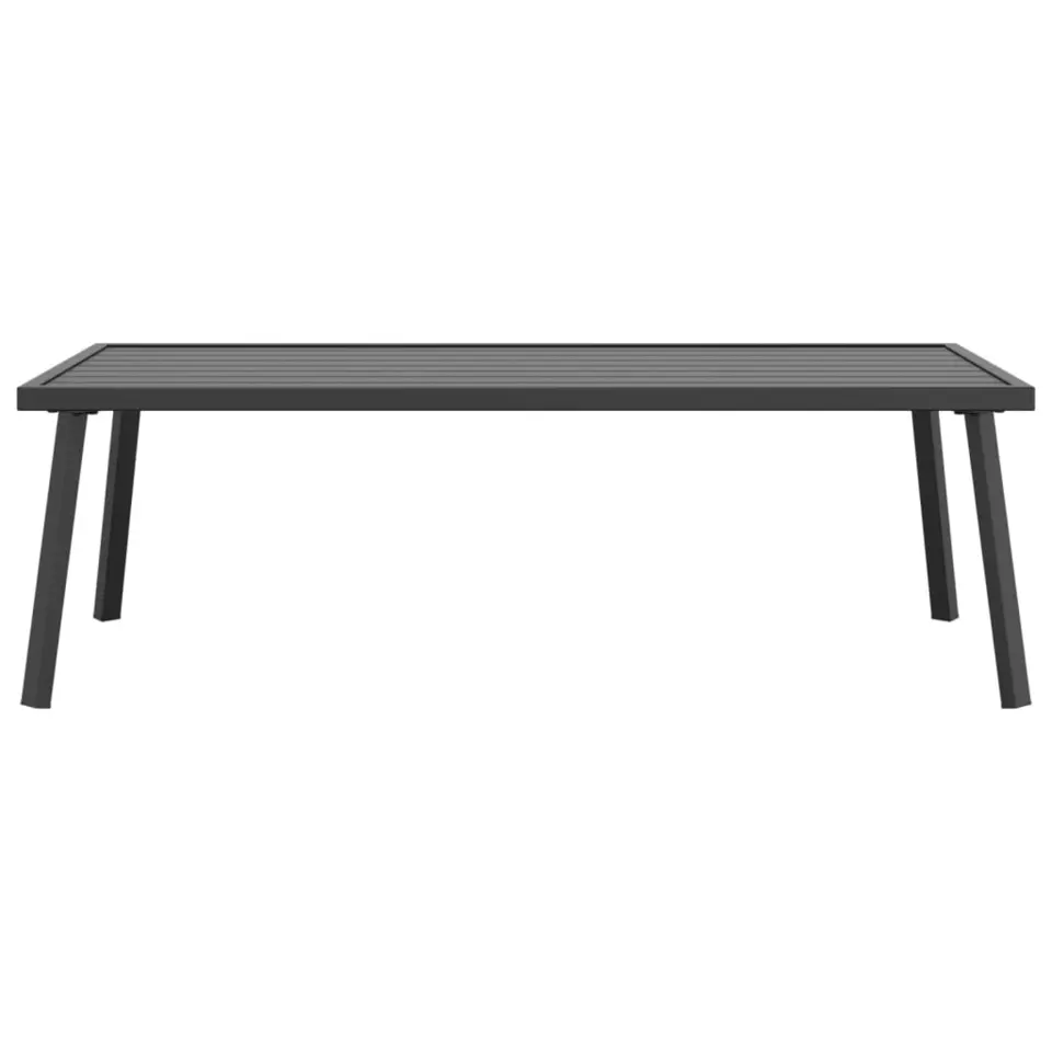 vidaXL - Tuintafel - Antraciet - Staal - 110x55x35 cm