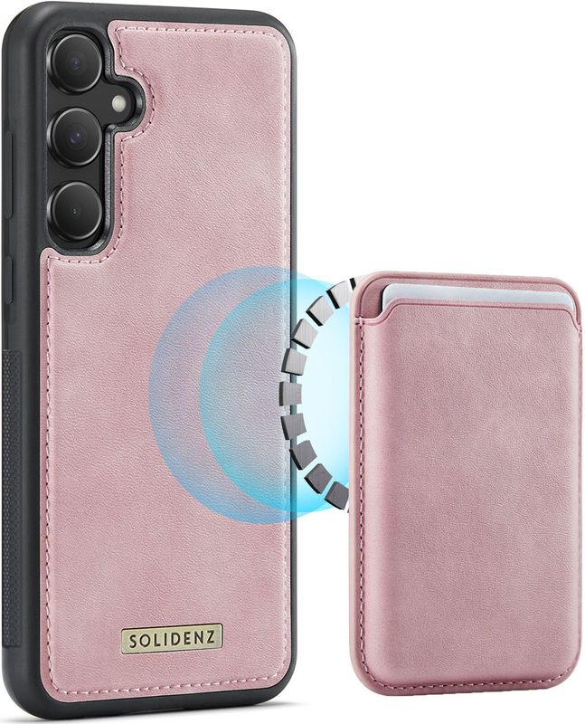 Solidenz - Magnetisch Wallet Backcover - Roze - Voor Samsung Galaxy A56