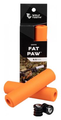 Paire de Grips Wolf Tooth Fat Paw 36 mm Orange