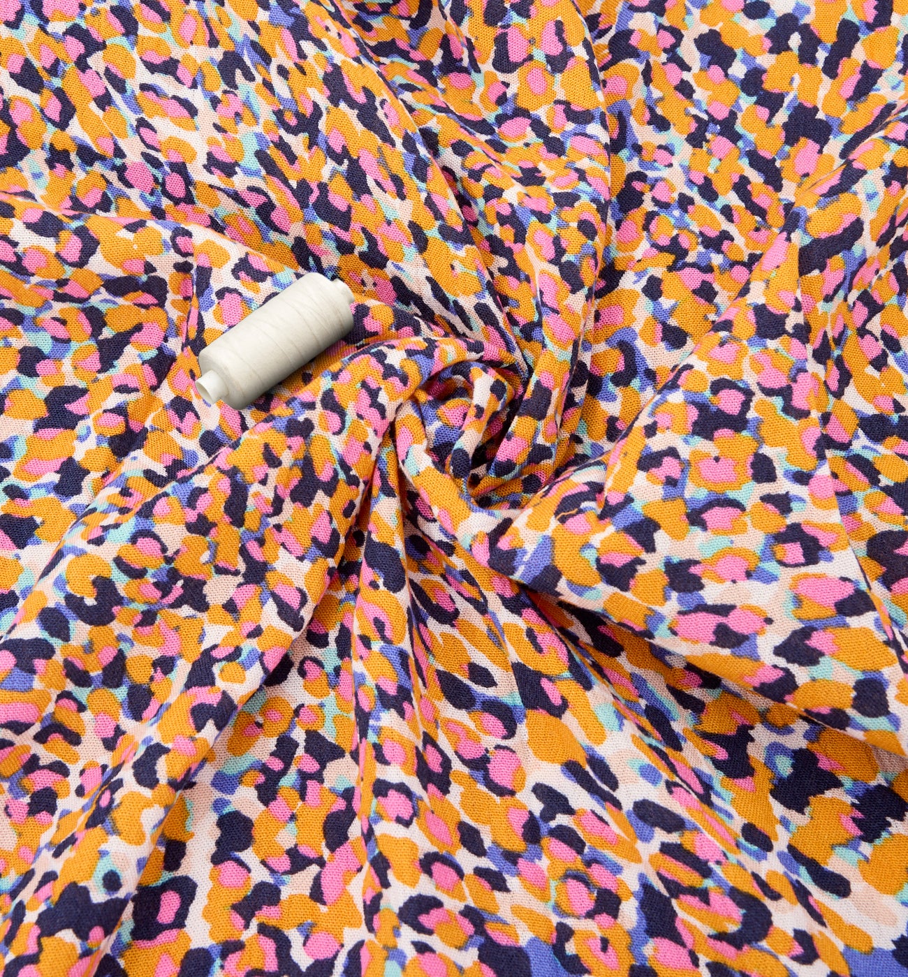 Coupon de 2 m viscose imprimée - Imprimé écru