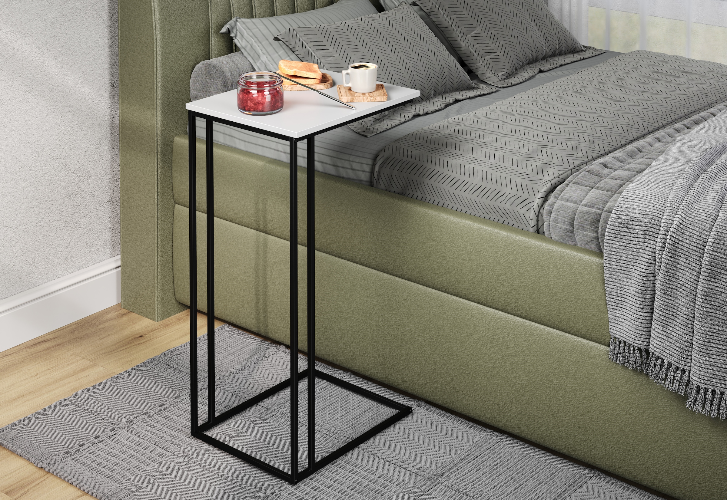INOSIGN Beistelltisch »Sterling« 1 Stk. tlg. Nachttisch für ein Boxspringbett - Couchtisch (B/T/H): 50/40/91 cm