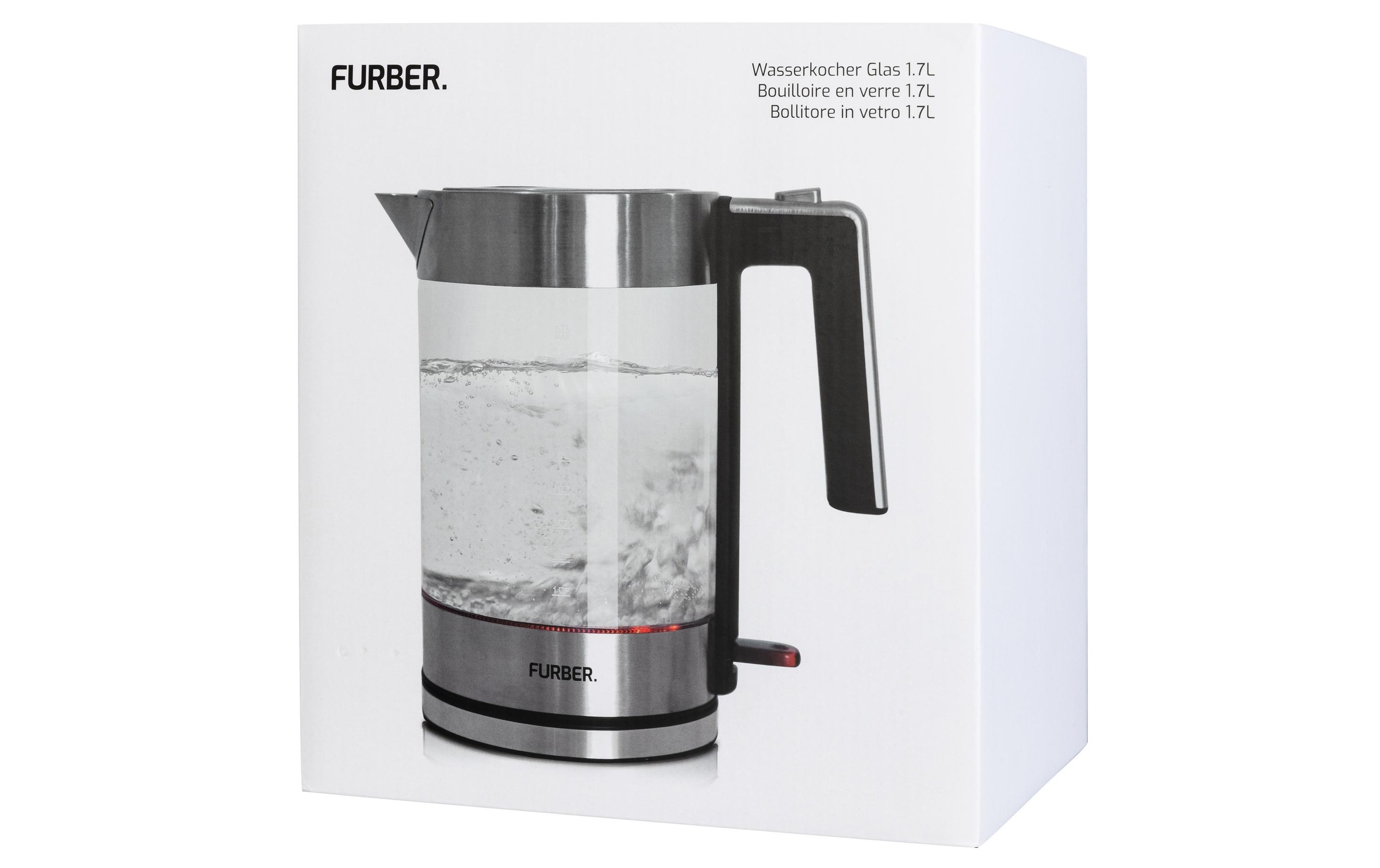 FURBER Wasserkocher »Vetro 1,7 l« 1,7 l 1850 W