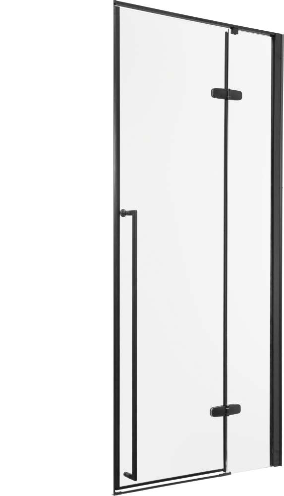 Kerra Long douchedeur zwart 80cm