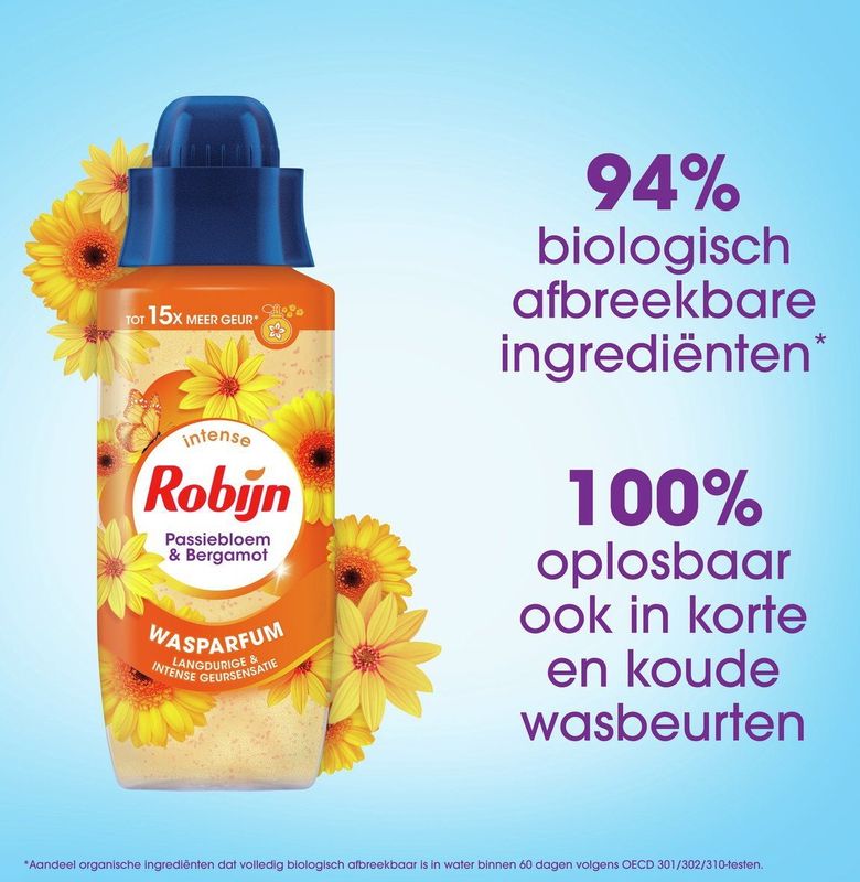 Robijn - Wasparfum - Passiebloem & Bergamot - 8x 324 ml