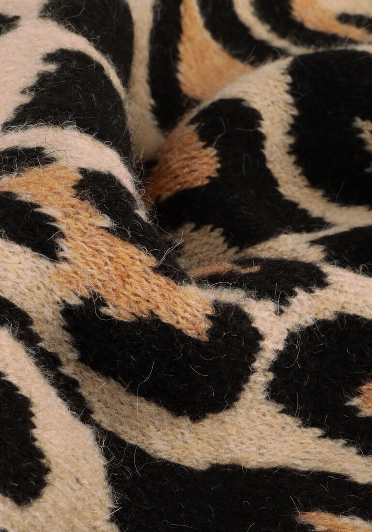 ALIX THE LABEL bruine alix the label trui ladies knitted jaguar pullover