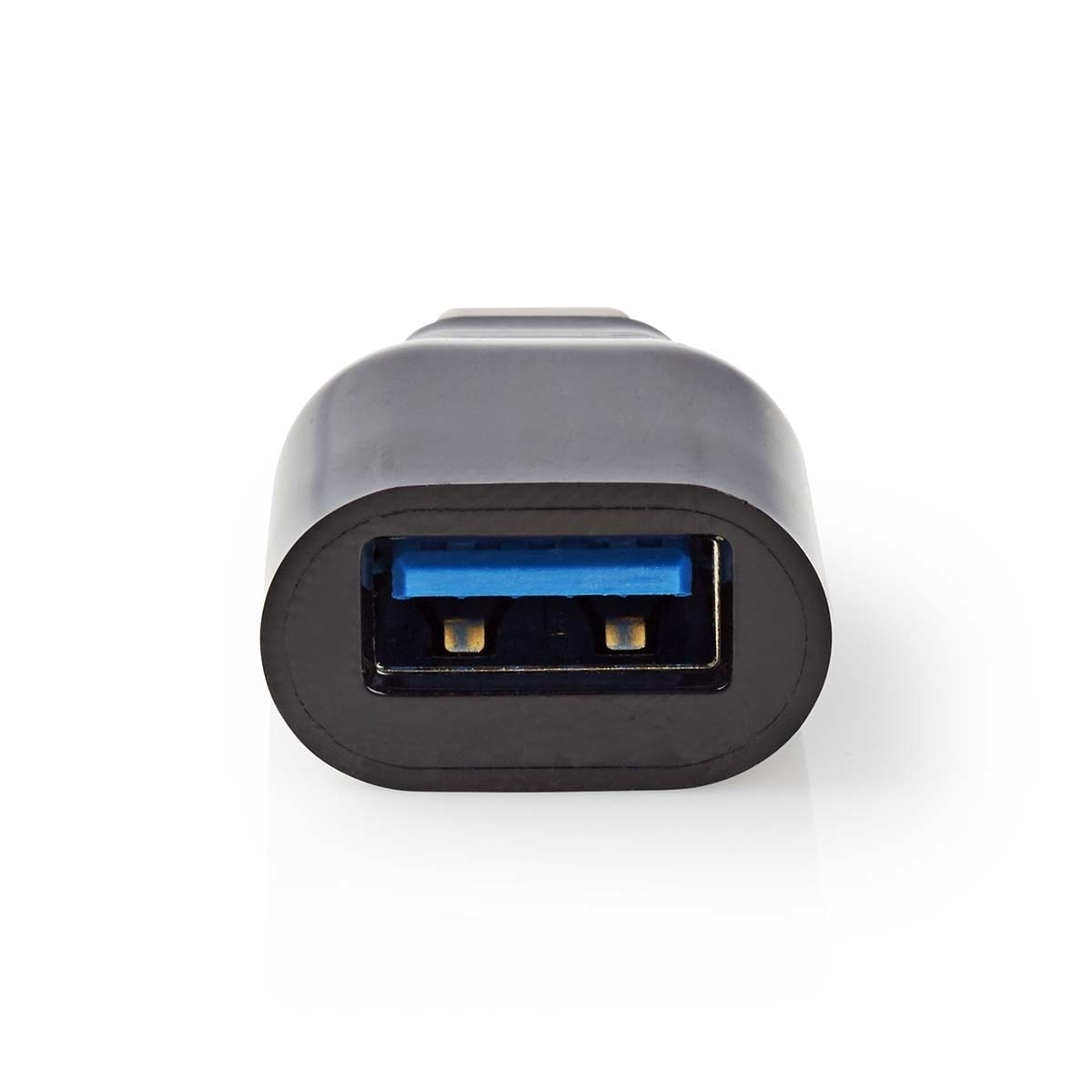Nedis USB-C™ Adapter | USB 3.2 Gen 1 | USB-C™ Hann | USB-A Hun | 5 Gbps | Rund | Nikkel belagt | Sort | Boks