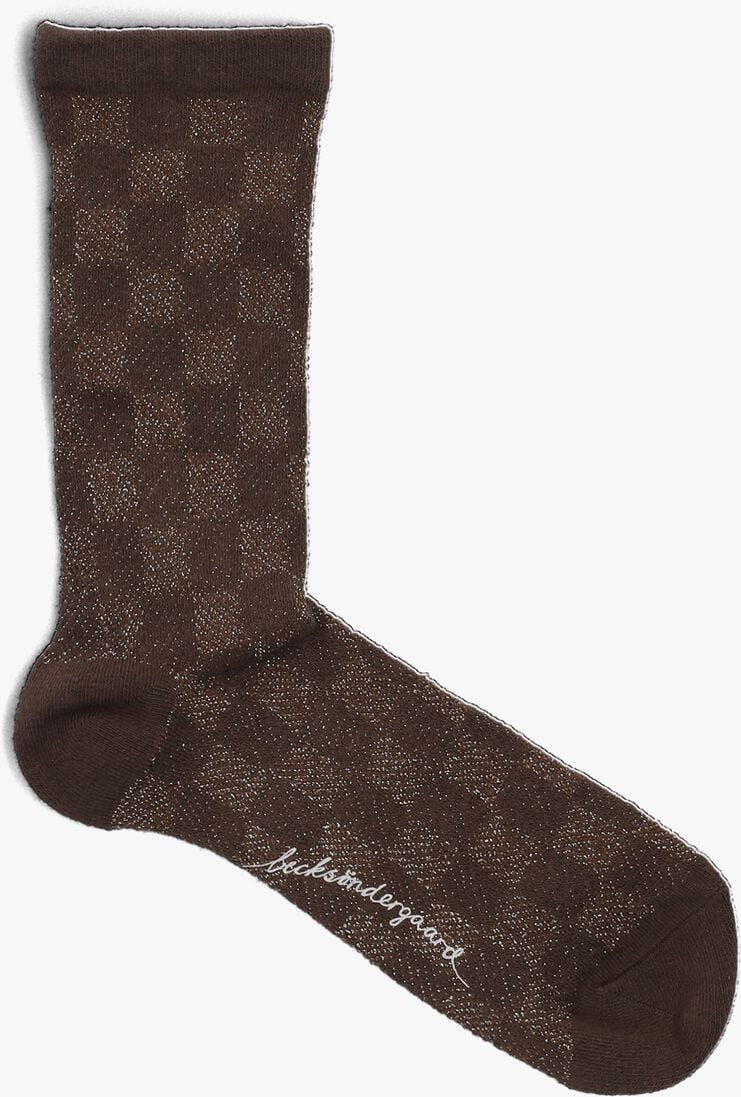 BECKSONDERGAARD taupe becksondergaard sokken quinis glitter socks
