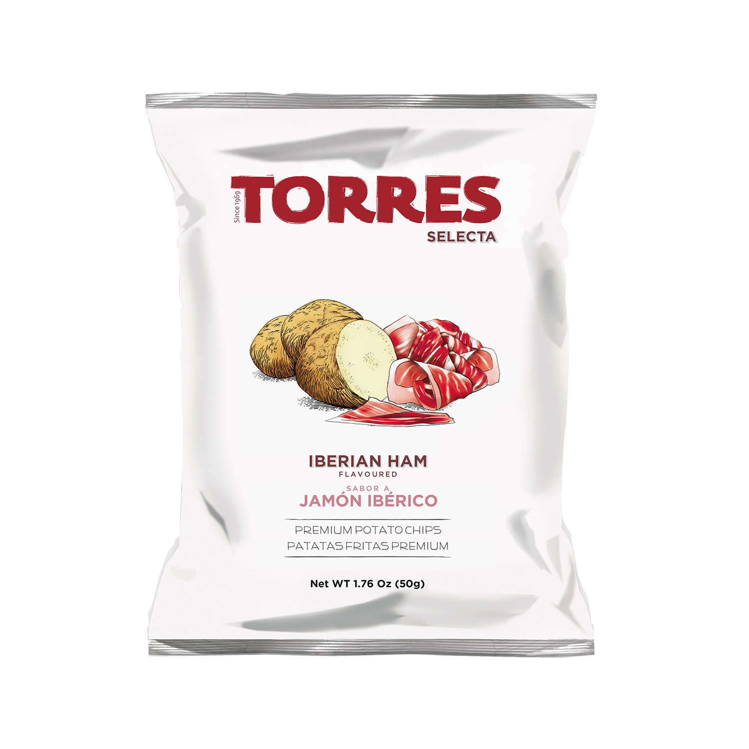 Chips gourmet au jambon ibérique Patatas Torres