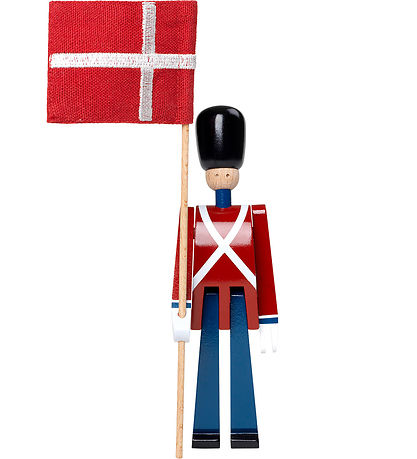Kay Bojesen Tr?figur - Faneb?rer - 14 cm - Mini - R?d/Bl?