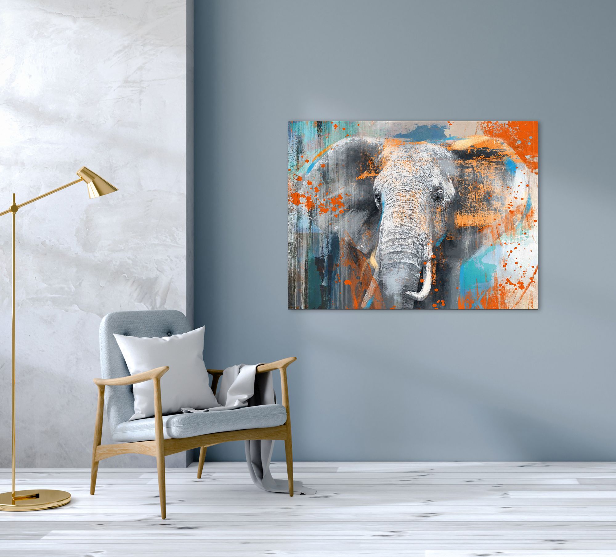 Keilrahmenbild POPART ELEFANT