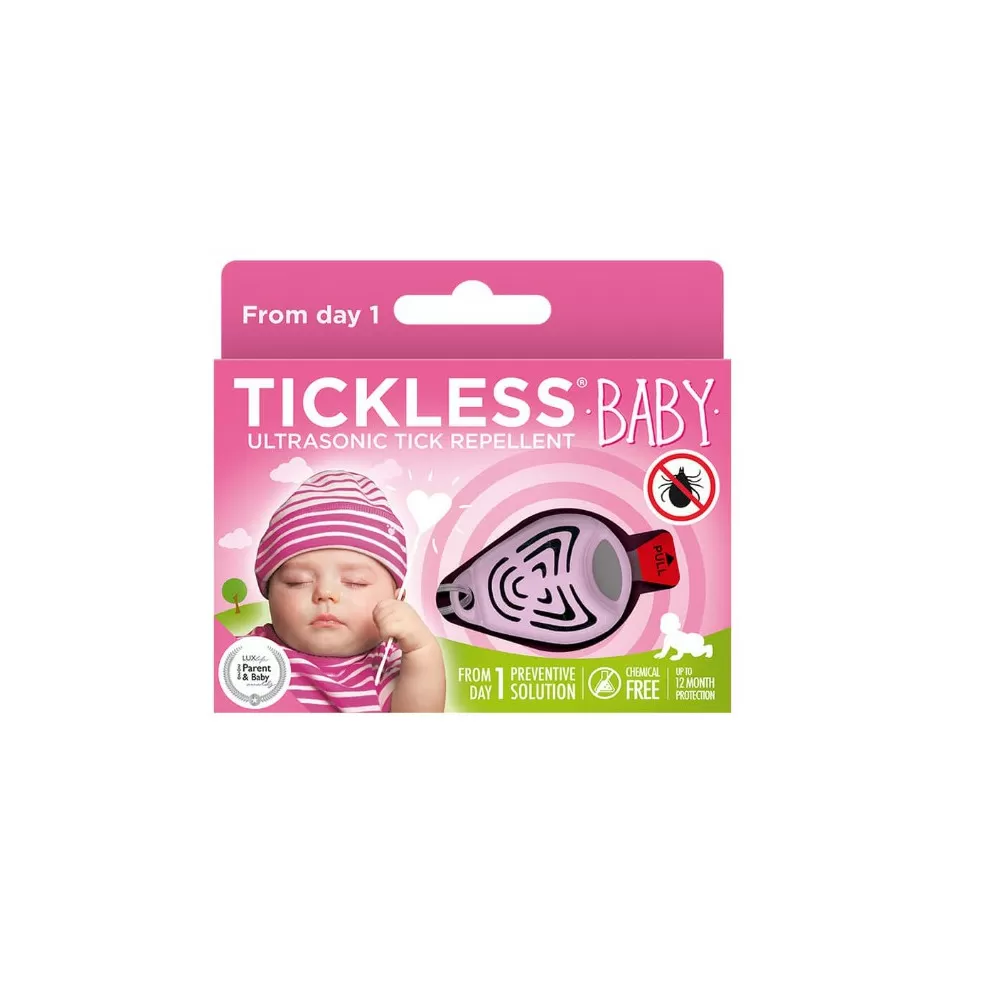 Tickless flåtbeskyttelse til børn - pink