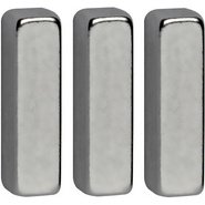 Aimant néodyme, forme bâton, (L)4 x (P)15 x (H)4 mm