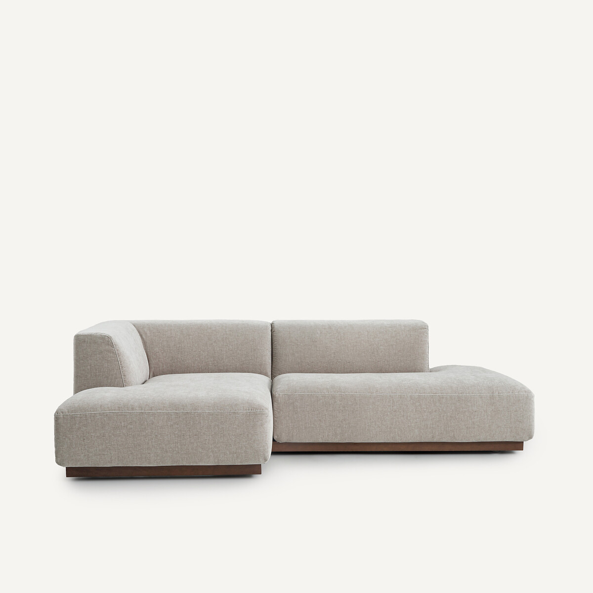 AM.PM<br>Sofá de canto esquerdo em veludo chenille, Jacopo