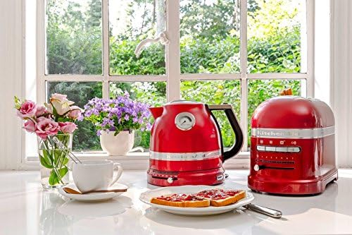 KitchenAid Artisan Frühstücks Set | incl. Wasserkocher 5KEK1522, 2 Scheiben Toaster 5KMT2204 und Brötchenaufsatz | für einen perfekten Start in den Tag! (Onyx Schwarz)
