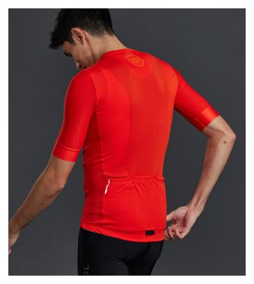 Maillot Manches Courtes Le Col Pro Aero Rouge