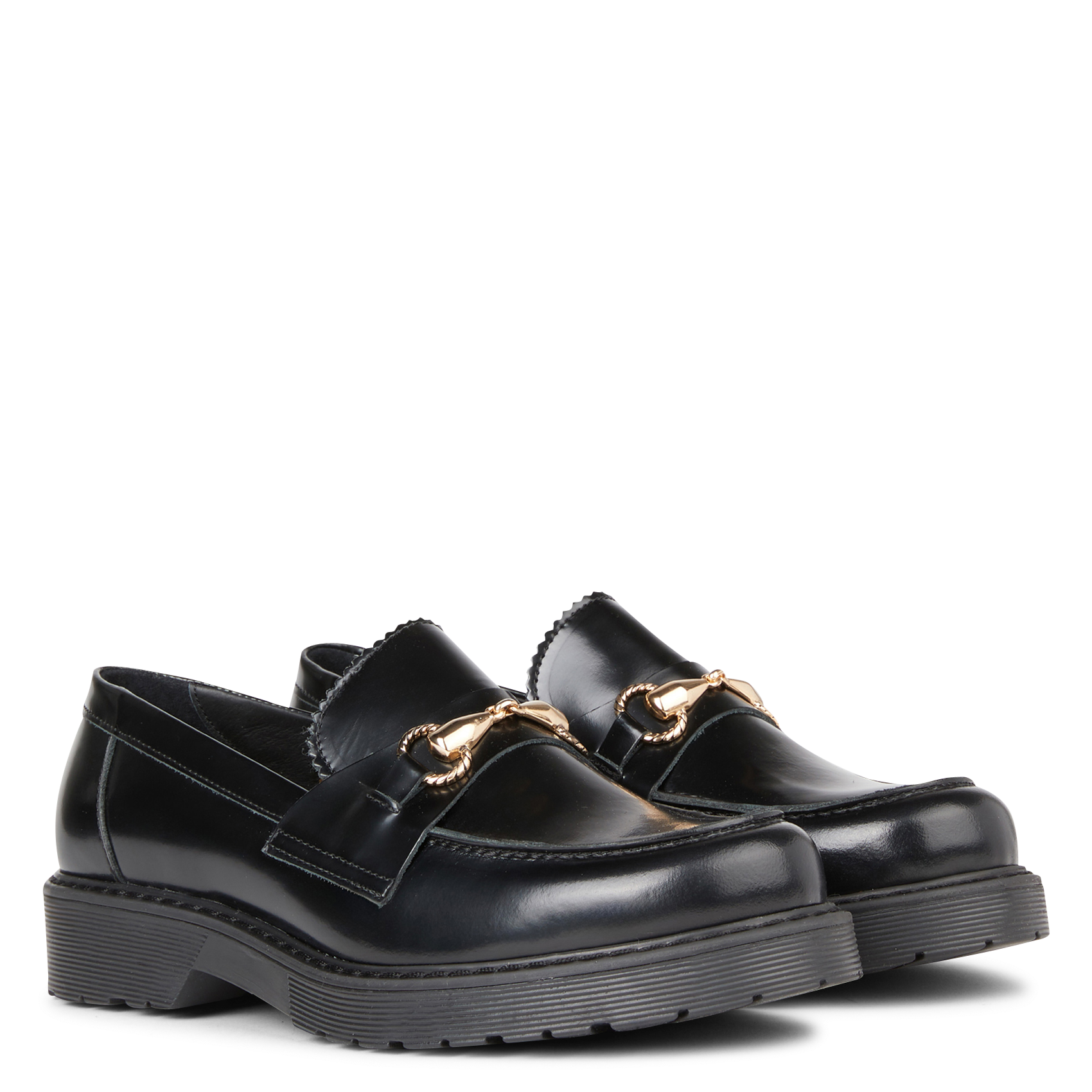 COME - Mocassins en cuir | Noir