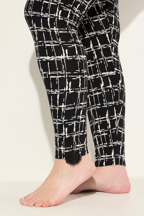 Leggings, grafischer Druck, Slim, Elastikbund