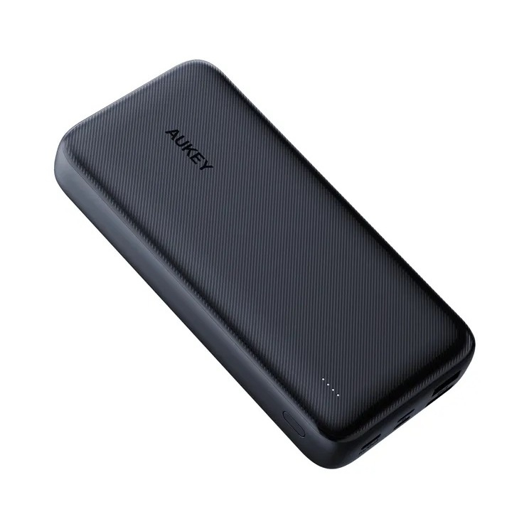 (22.5W) Basix Plus 20000mAh Dual USB A / USB C / Micro USB Powerbank (PB-N74S) - Schwarz