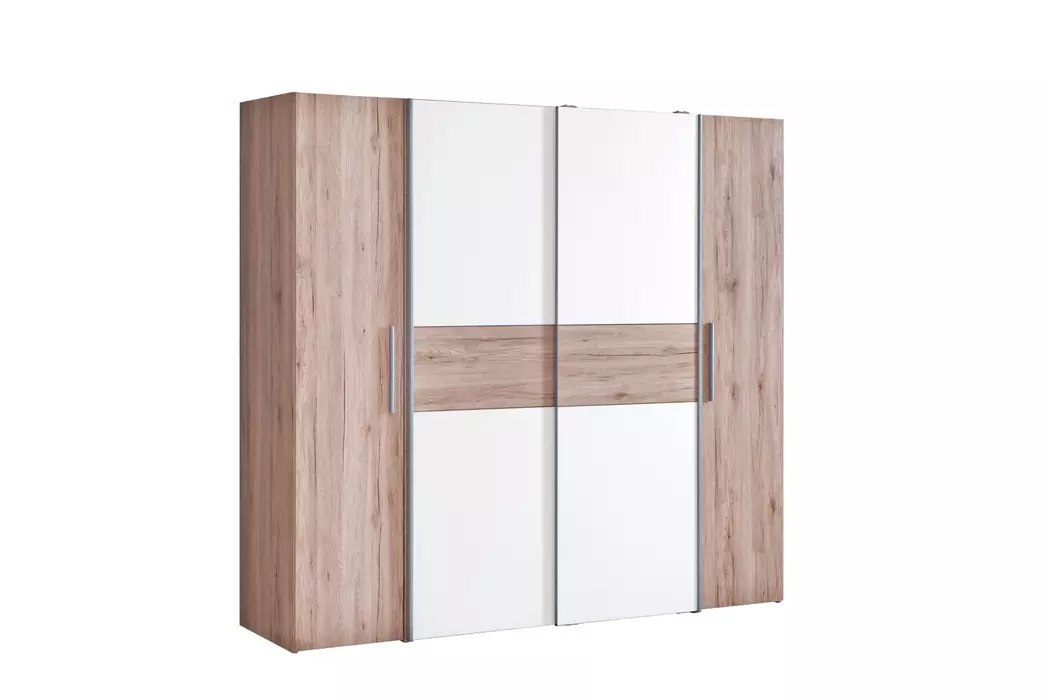 Schwebe-/Drehtürenschrank Kalixtus 200 x 190 cm