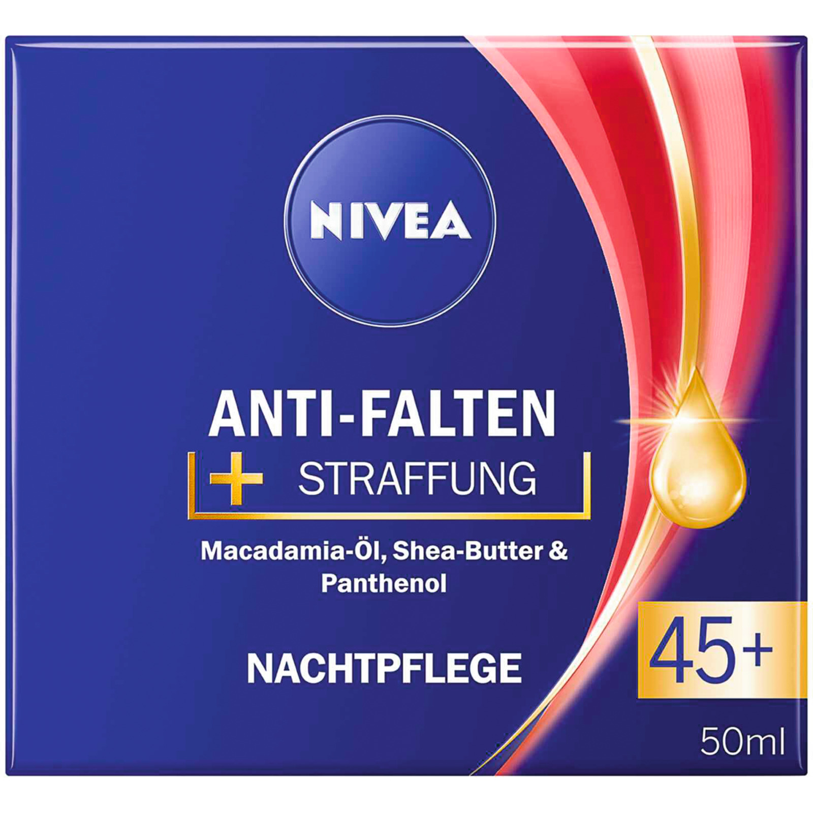 Nivea Anti-Falten + Straffung Nachtpflege 45+ 50 ml