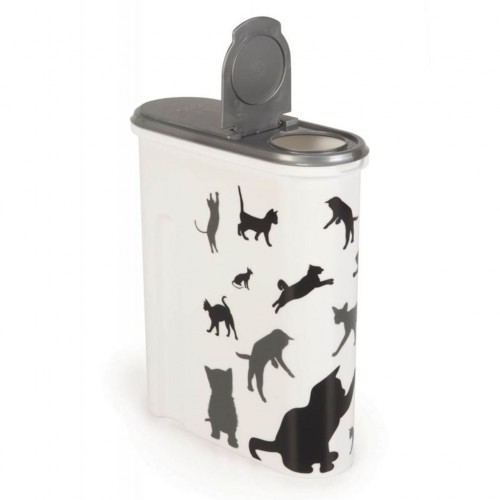 Recipiente para armazenar ração para gatos
