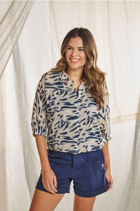 Zoso blauwe dames blouse