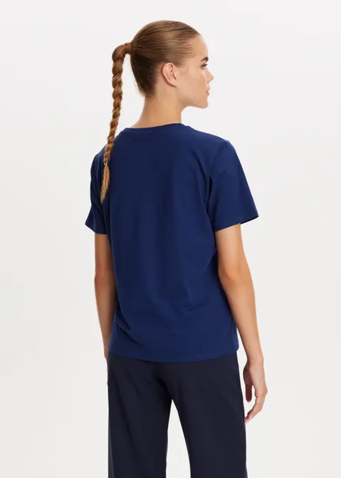 T-shirt met logo blauw (BLW.D)